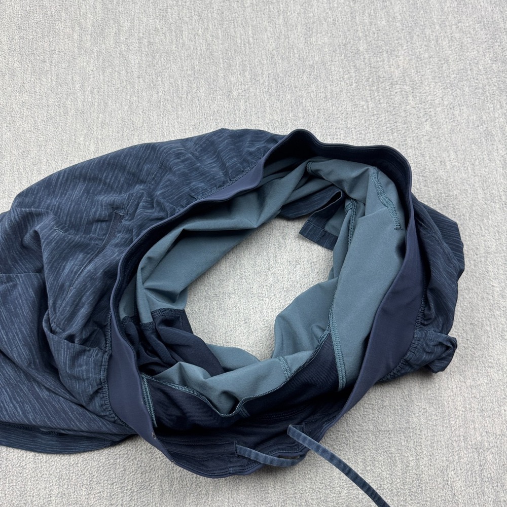Lululemon Shorts Mens Large Blue T.H.E. Linerless Drawstring Training Running - Picture 5 of 16